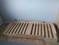 Łóżko dziecięce Hallie 70x160cm, drewniane