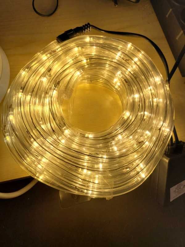 NOWY Wąż Świąteczny LED - 10 Metrów - Kolor Biały