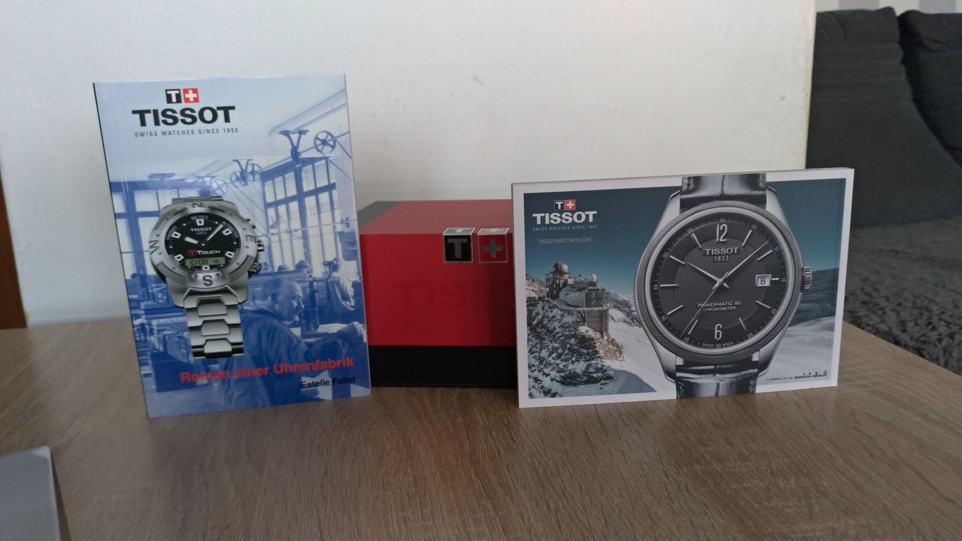 Pudełko na zegarek firmy Tissot