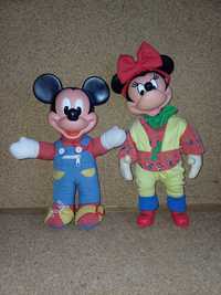 Mickey e Minnie da disney. Vintage, antiguidade. Brinquedos, bonecos.