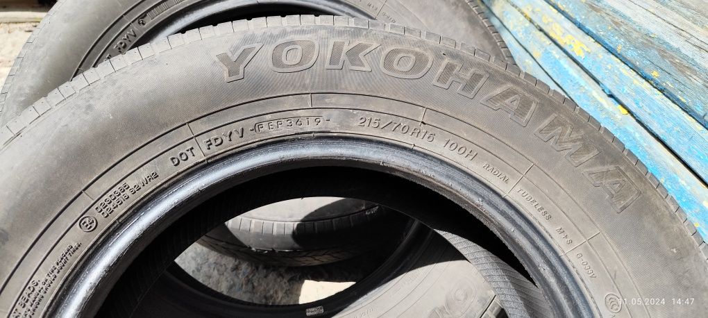 Yokohama 215/70/16 летняя резина на сезон точно хватит. Выпуск 2019