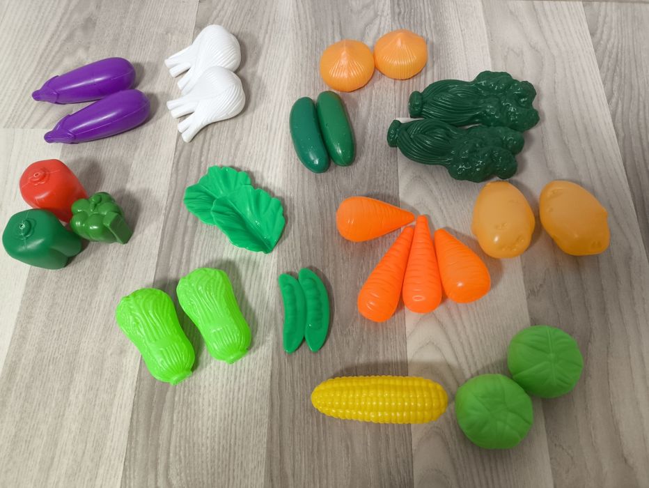 Duży zestaw do gotowania, do robienia kawy, warzywa, owoce, ciastka, l