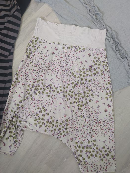 Odzież ciążowa tunika, spodnie buggy, sweterek M 38