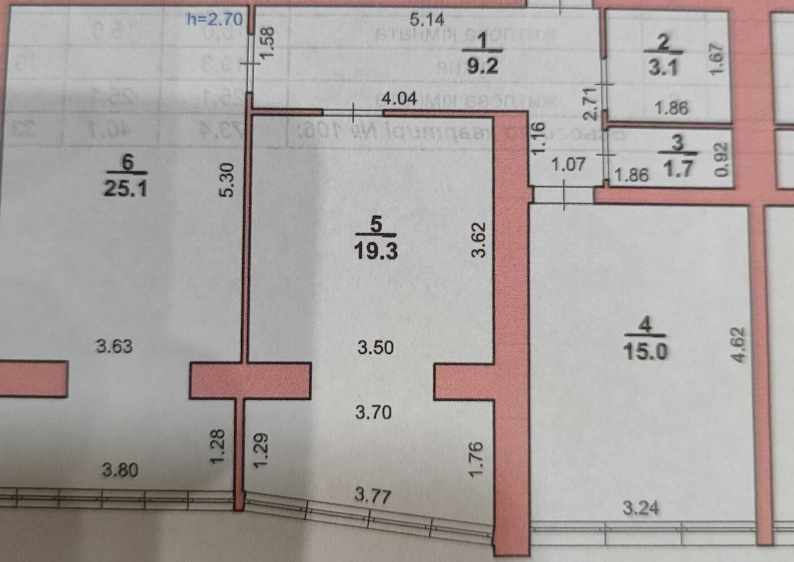 Терміново! 2-кімнатна квартира 72м²в центрі будинок Рауш,Закритий двір