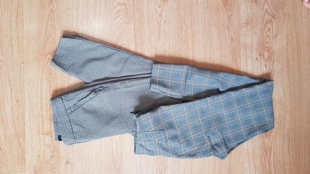 Стильные красивые штаны штани брюки брючки клетка в клетку Zara Зара
