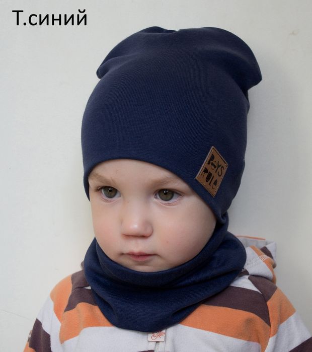 Комплект шапка хомут весняна демі