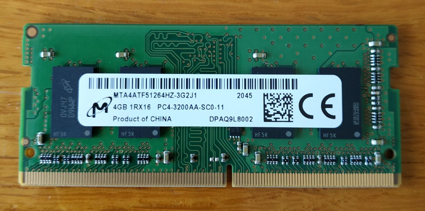 Pamięć RAM DDR4 SODIMM 4GB PC4 3200Mhz Micron