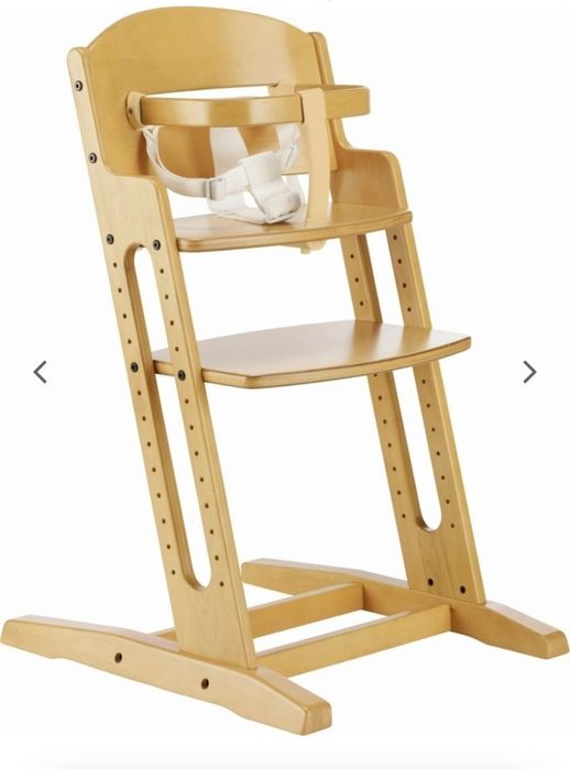 Krzesełko regulowane drewniane DanChair - kolor naturalny