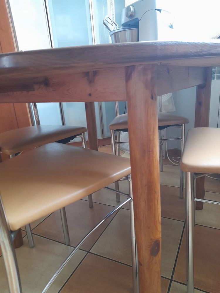 Stół okrągły drewniany srednica 110cm