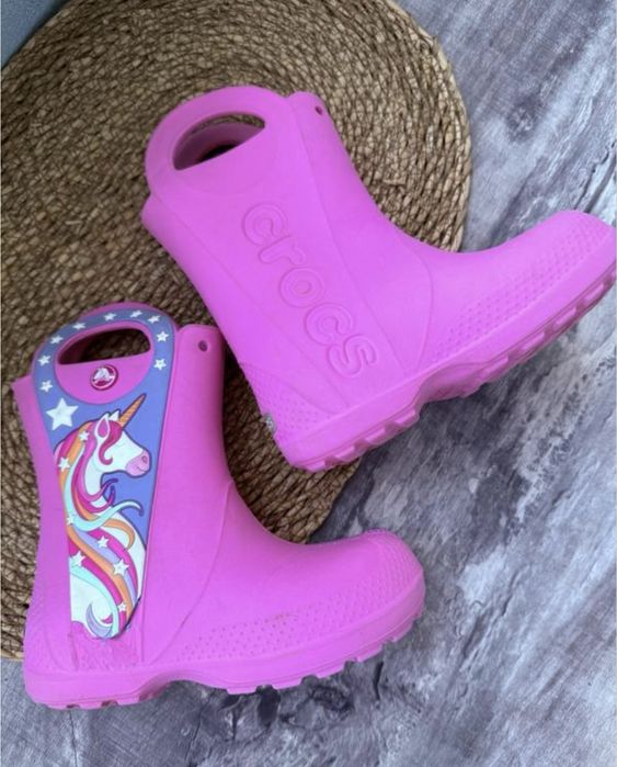 Резиновые сапожки на девочку Crocs C11