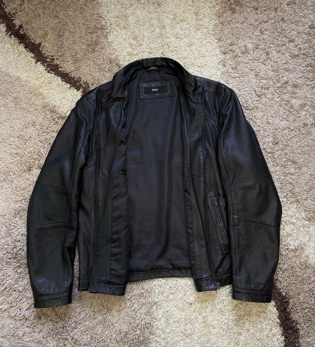 Шкіряна куртка Hugo Boss