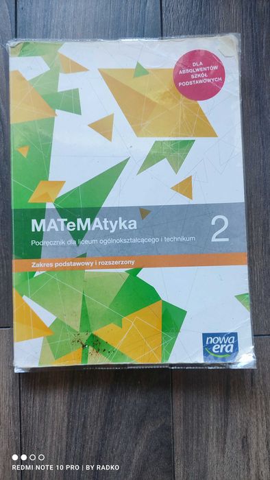 Podręcznik Matematyka 2 podstawowy i rozszerzony liceum i technikum
