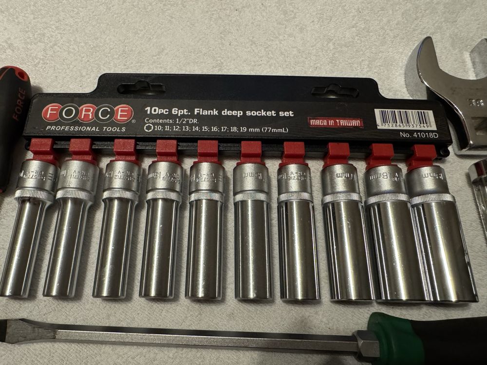 Дешево ключ торцевые головки длинные force 41018d