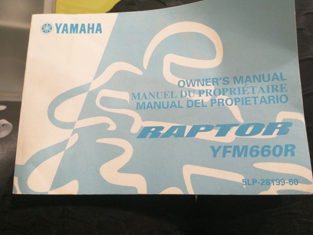 Vendo manual para yamaha raptor para RAPTOR 660R