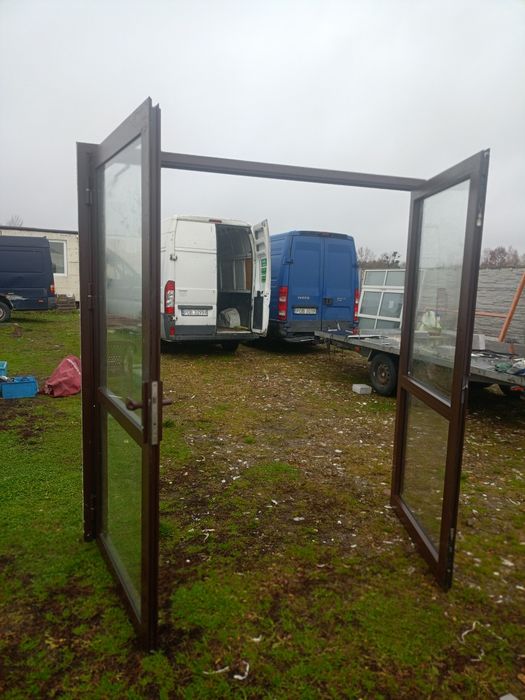 Drzwi aluminiowe używane z Niemiec super stan dostawa gratis cały Kraj