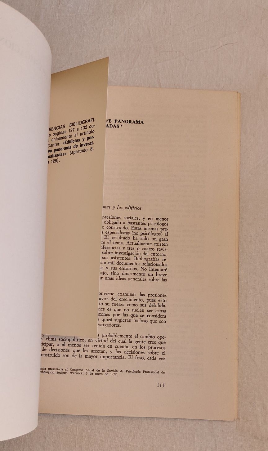 Hacia una psicologia de la arquitectura : teoria y métodos