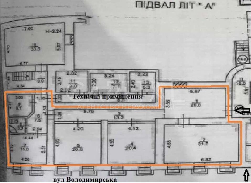 Продаж офісу, вул.Володимирська, Шевченківський р-н, Центр