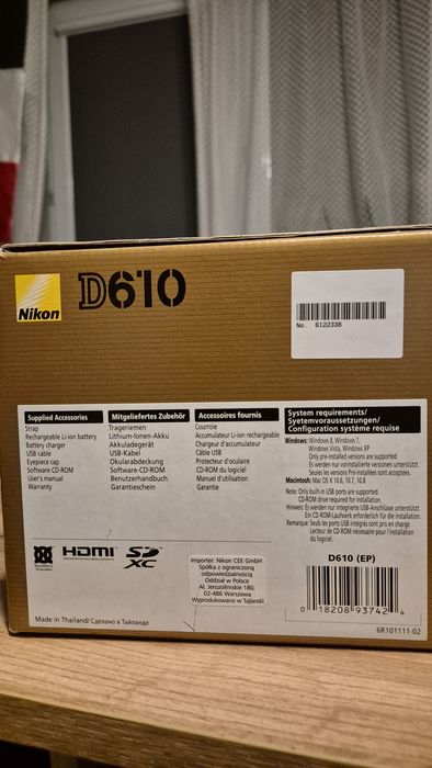 Aparat Nikon D610