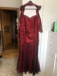 Suknia balowa (Zestaw sukienka + marynarka + szal)