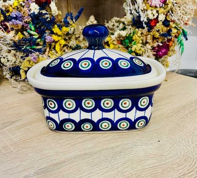 Ceramika Bolesławiec. Maselnica Duża oko (16282