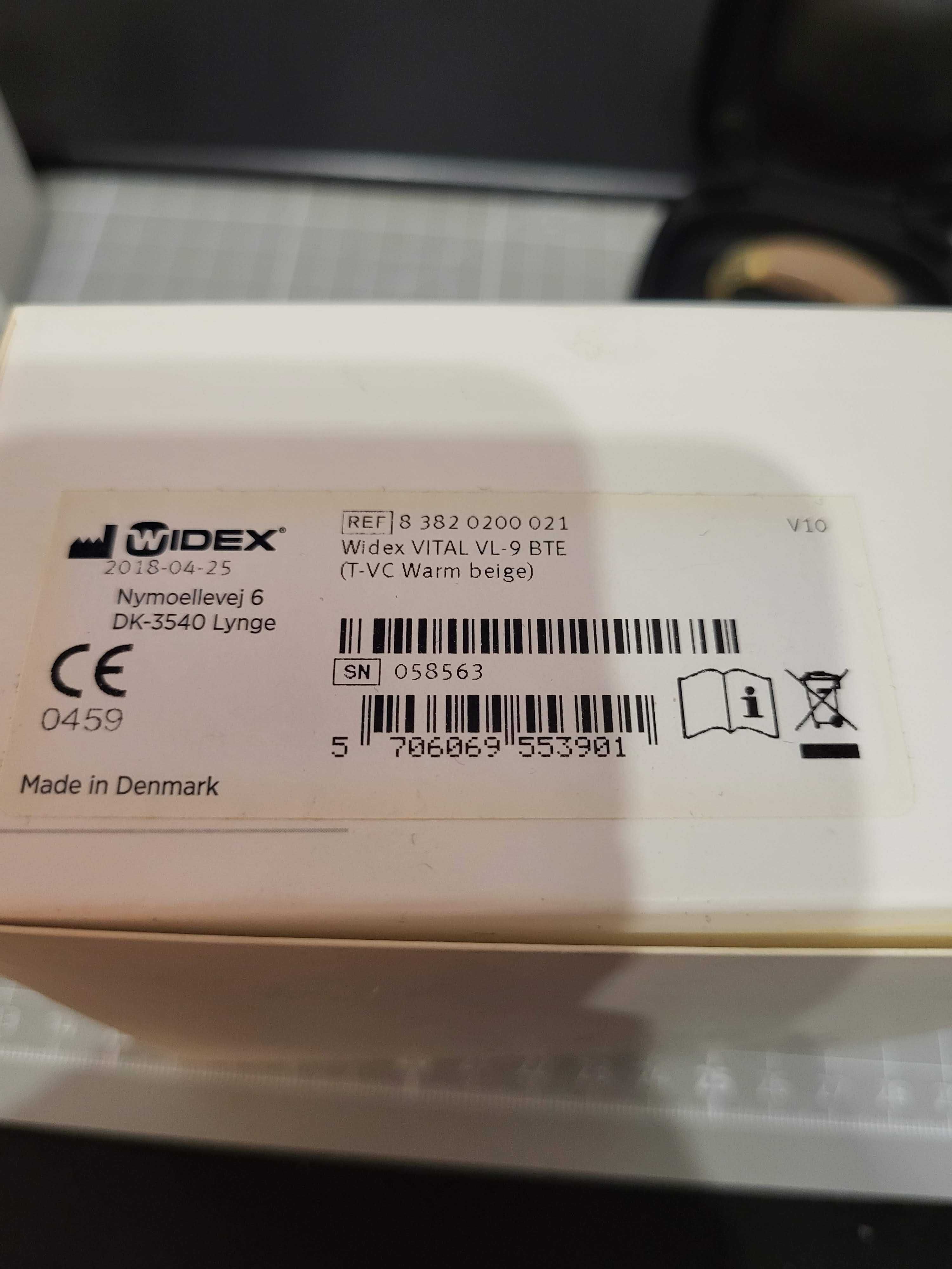 Aparat słuchowy Widex VITAL VL-9 BTE pełny komplet + baterie