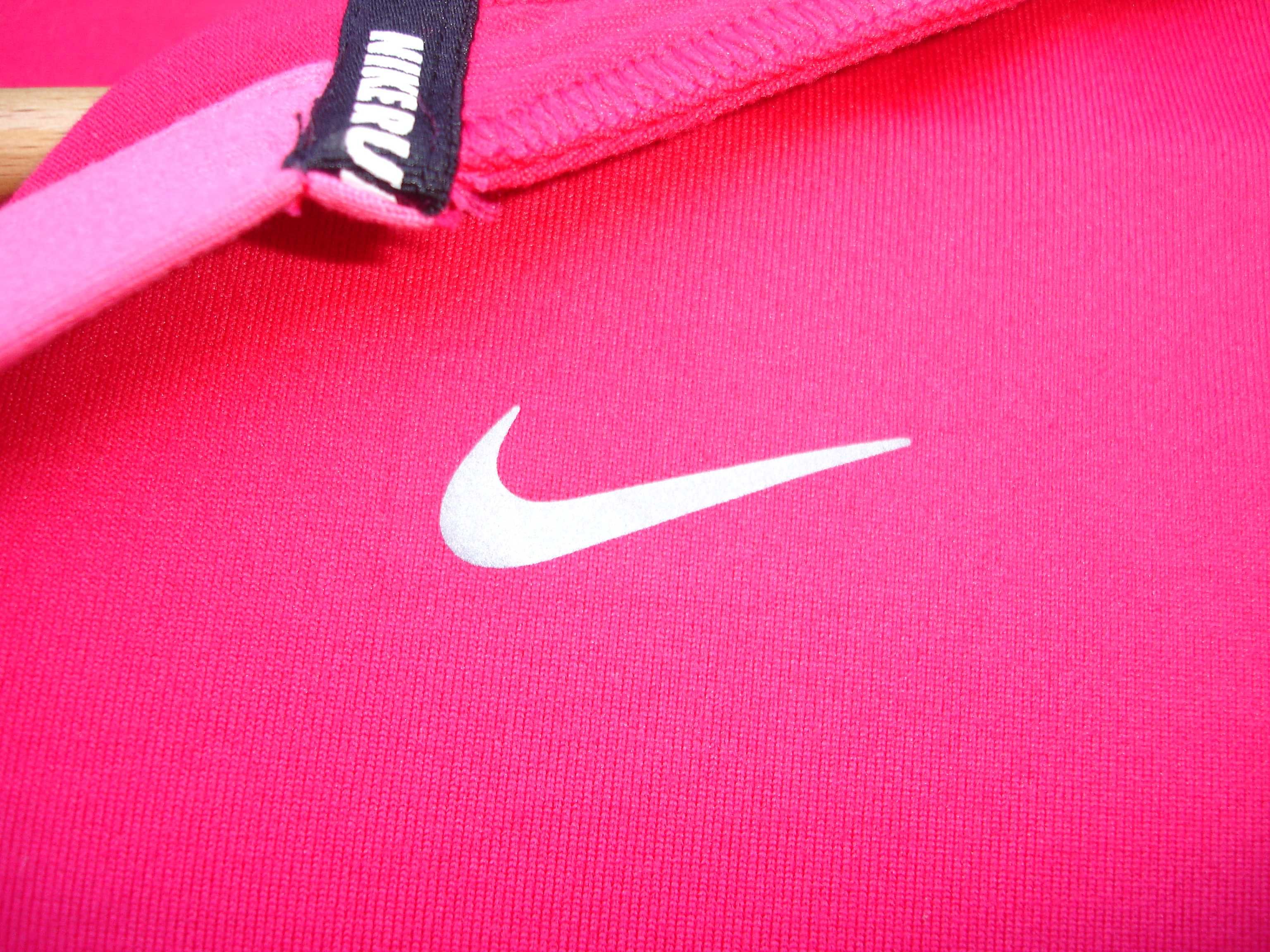 Bluza bluzka treningowa Nike Dri-FIT running XS 34 różowa z kapturem