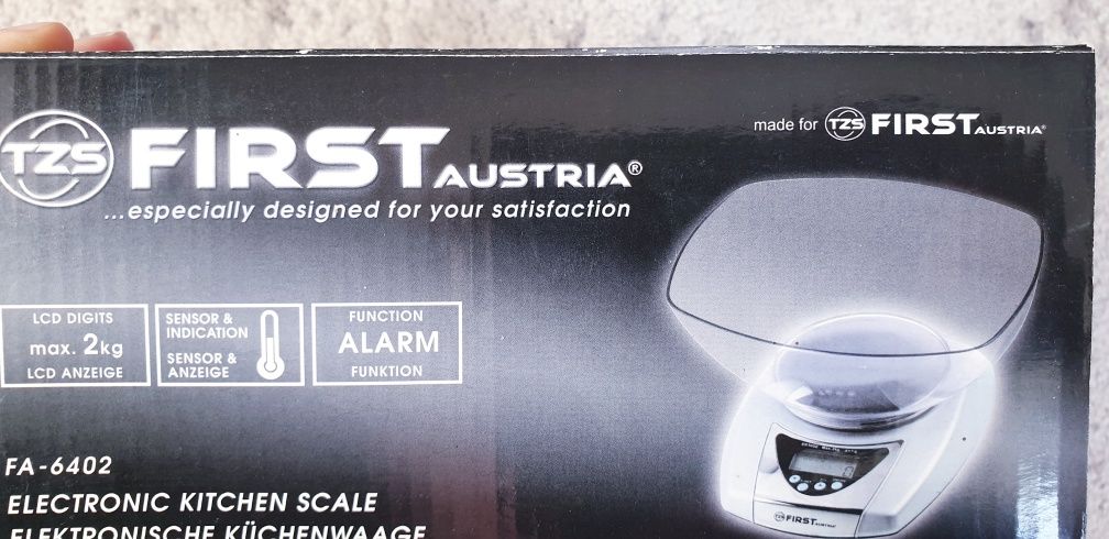 Nowa waga kuchenna elektroniczna prezent First Austria
