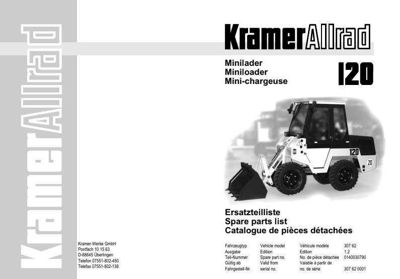 Katalog części Ładowarka kołowa Kramer 120 [307 62]