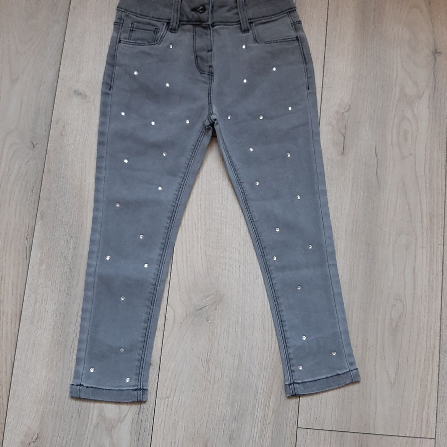 Spodnie jeansy cyrkonie f&f 104 110