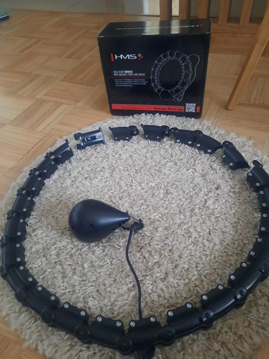 Hula hop z wypustkami i obciążnikiem HMS