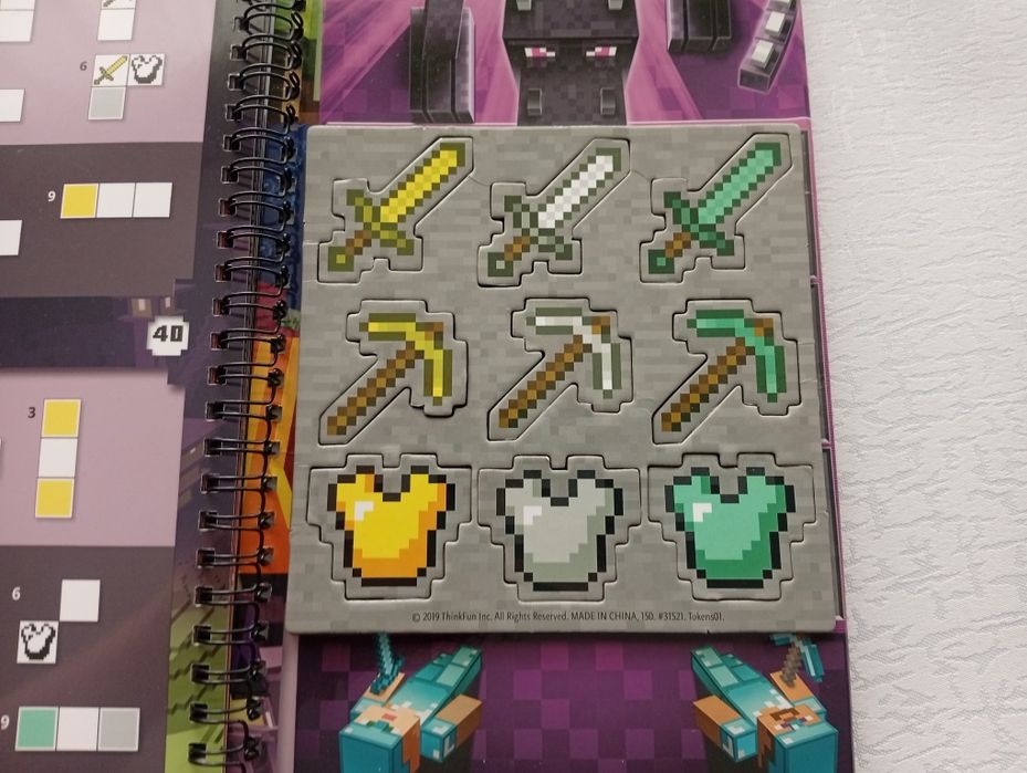 Minecraft puzzle gra magnetyczna