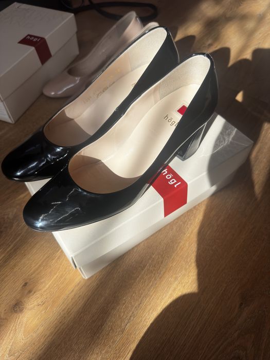 Туфлі Hogl чорні лаковані 38,5 розмір