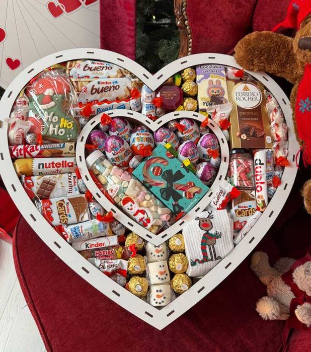 Солодкий бокс, Новорічний подарунок, Сладкий подарок девушке