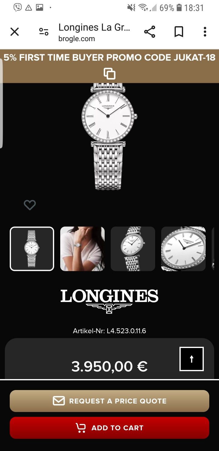 Longines LA GRANDE CLASSIQUE жіночий кварцевий годинник