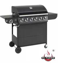 Mocny GRILL Gazowy EL FUEGO COLUMBUS 6+1  21kW z reduktorem NOWY !!