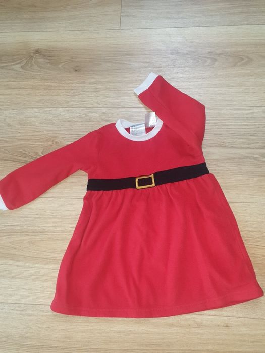 Przebranie sukienka ubranko Mikołajki h&m 92
