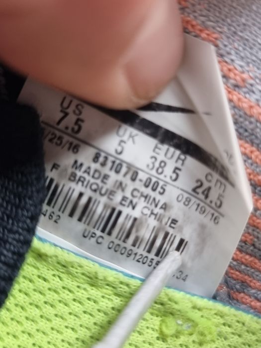 Buty Damskie Nike 38.5 Treningowe Szare Sportowe