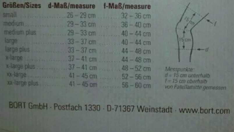 Бандаж коленный Bort Medical 114520, Германия, размер XL, наколенник