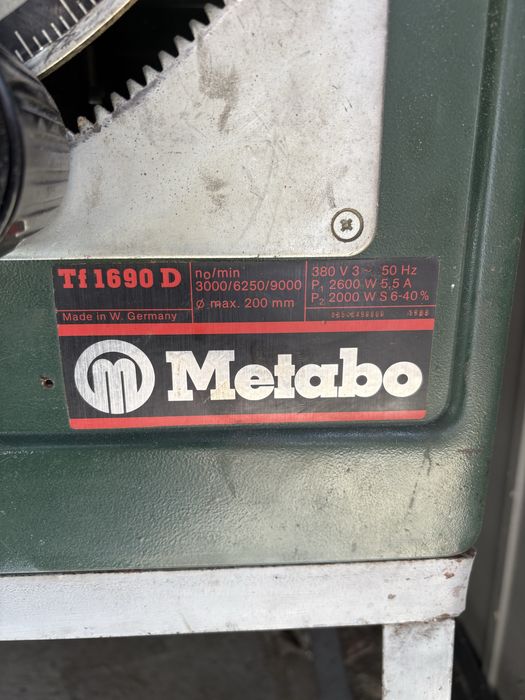 Frezarka dolnowrzecionowa metabo tf1690 maszyny stolarskie