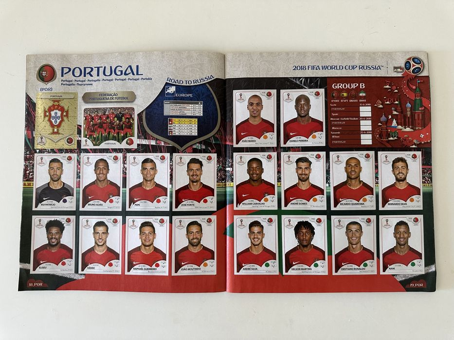 Coleccao completa cromos FIFA World Cup 2018 Russia