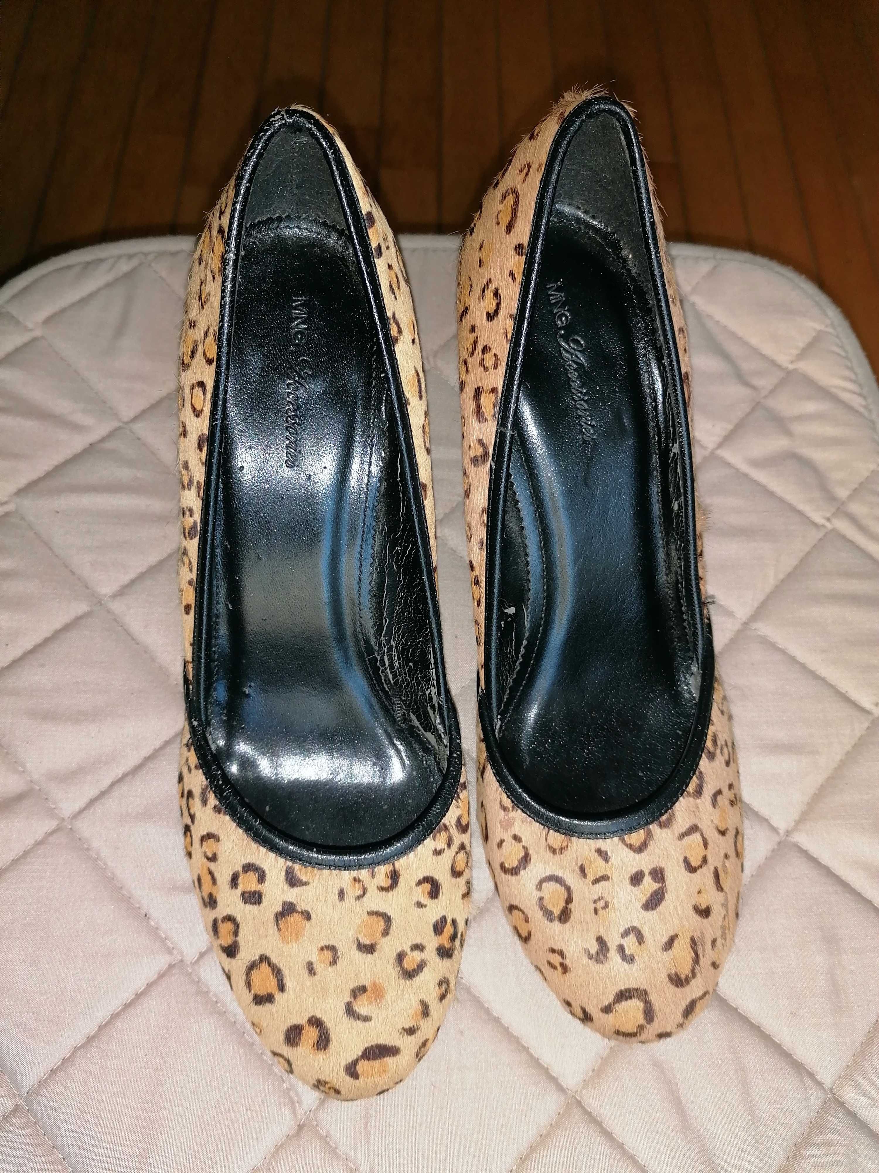 Sapato Tacão Alto - padrão Leopardo