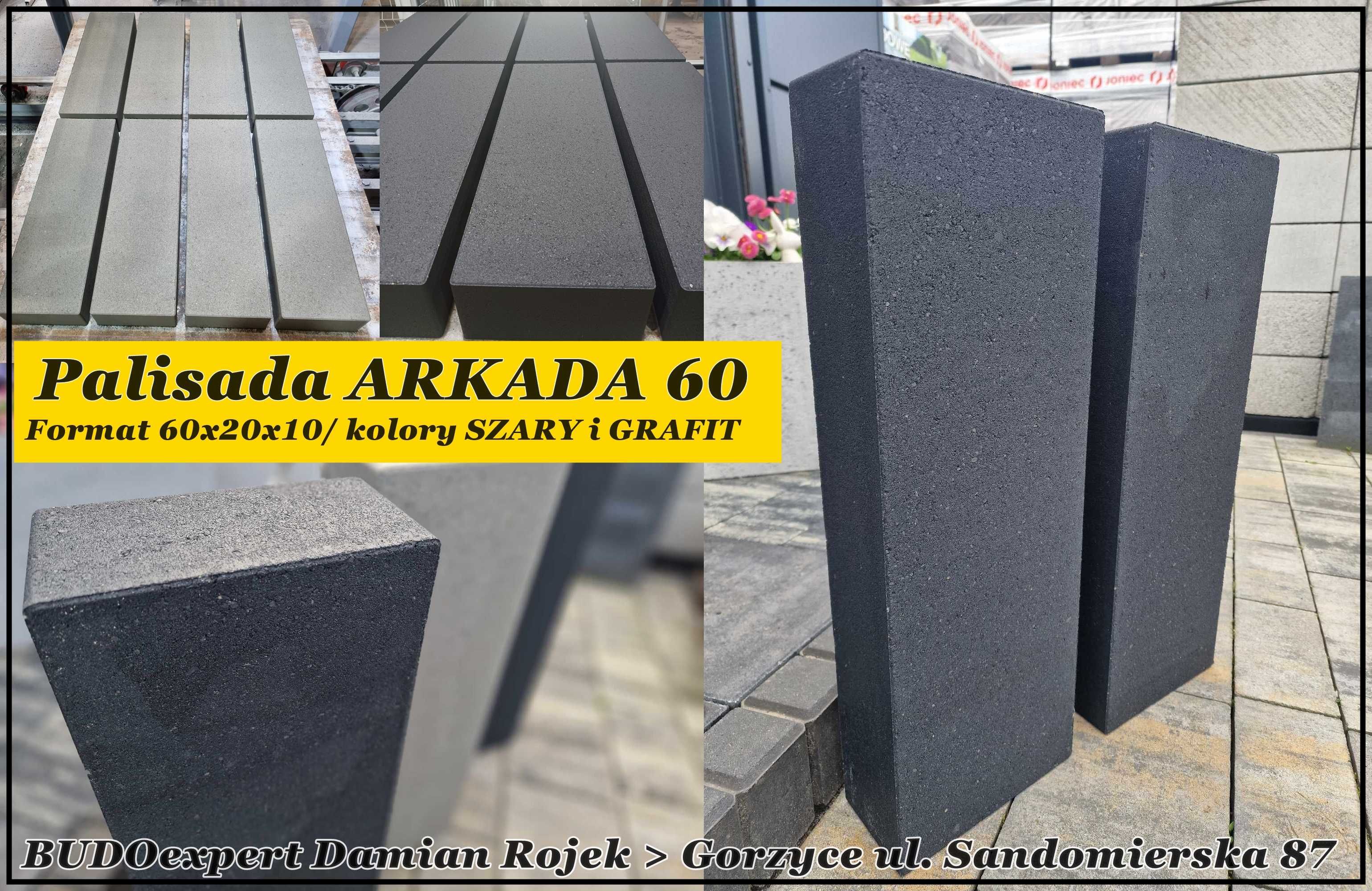 Obrzeże betonowe 6x20x100 GRAFIT chodnikowe trawnikowe krawężnik PROMO