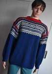 Sweter wełniany XL retro vintage lata 90 wełna ciepły gruby sweterek