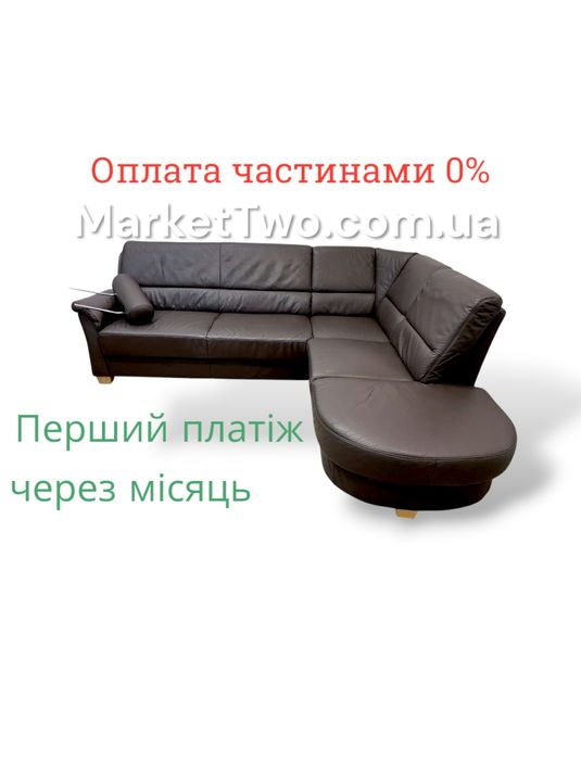 Кожаный, шкіряний кутовий диван ( 130802 )