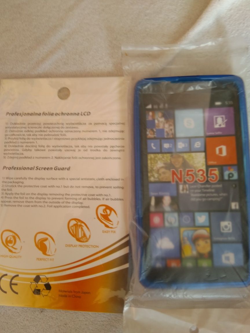 Microsoft lumia 535 plecki i folia na wyswietlacz