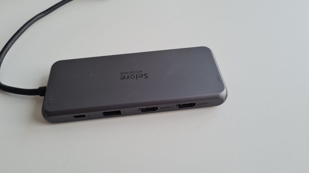 Stacja dokująca HUB podwójne USB-C Selore