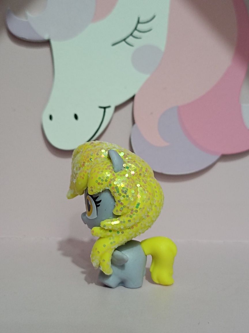 My Little Pony Derpy Hooves glitter G4 Hasbro figurka MLP unikat