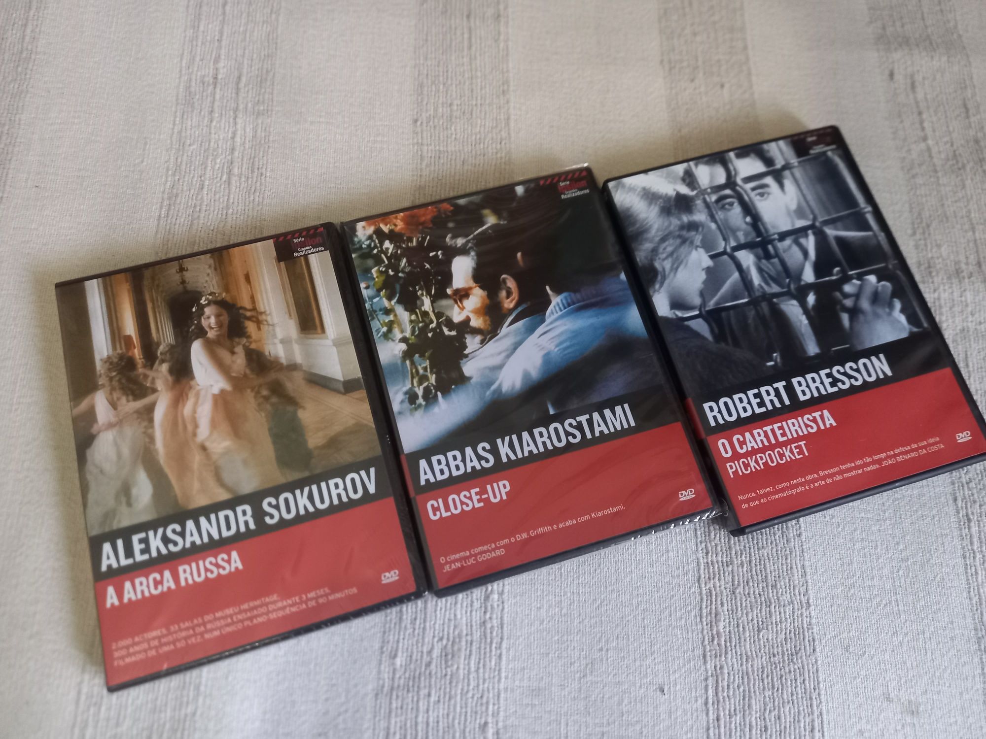 Dvds Sokurov Kiarostami a Bresson conjunto barato