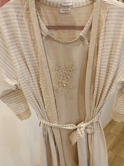 Халат і сорочка для вагітної або годуючої мами сорочка і халатик