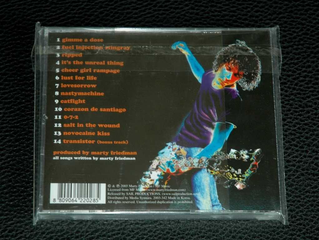 MARTY FRIEDMAN - Music For Speeding. 2003 Sail. Korea. OBI.Megadeth